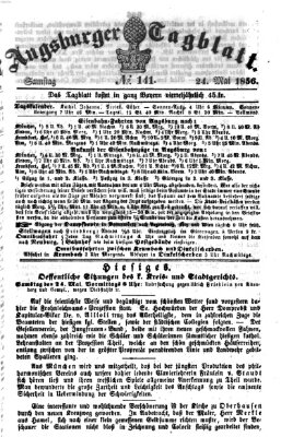 Augsburger Tagblatt Samstag 24. Mai 1856