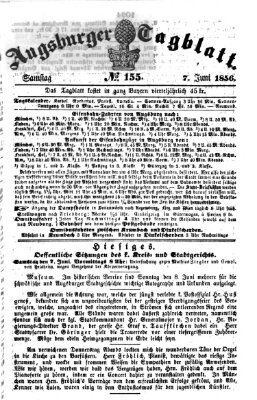 Augsburger Tagblatt Samstag 7. Juni 1856