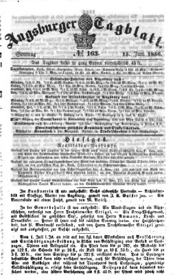 Augsburger Tagblatt Sonntag 15. Juni 1856