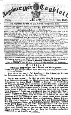 Augsburger Tagblatt Dienstag 1. Juli 1856