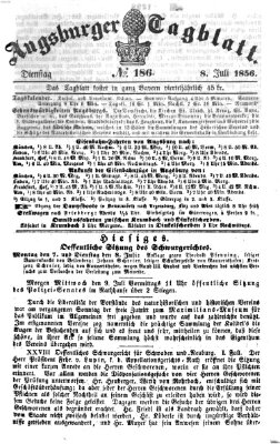 Augsburger Tagblatt Dienstag 8. Juli 1856