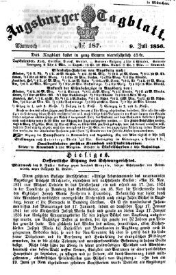 Augsburger Tagblatt Mittwoch 9. Juli 1856