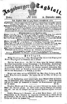 Augsburger Tagblatt Freitag 5. September 1856