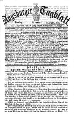 Augsburger Tagblatt Dienstag 23. September 1856