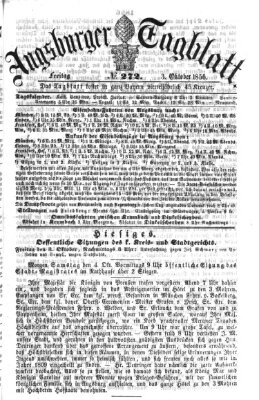 Augsburger Tagblatt Freitag 3. Oktober 1856