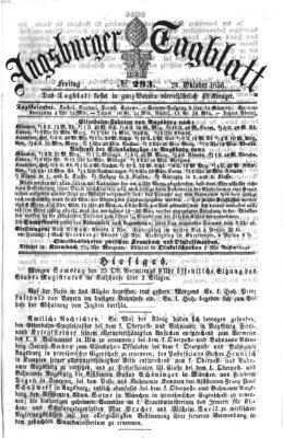 Augsburger Tagblatt Freitag 24. Oktober 1856