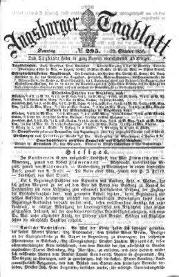 Augsburger Tagblatt Sonntag 26. Oktober 1856