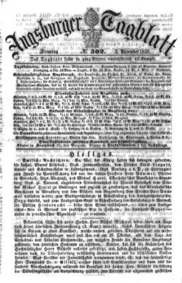 Augsburger Tagblatt Sonntag 2. November 1856