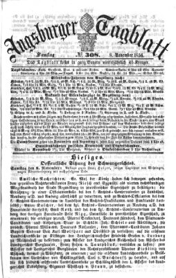 Augsburger Tagblatt Samstag 8. November 1856