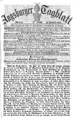 Augsburger Tagblatt Montag 10. November 1856