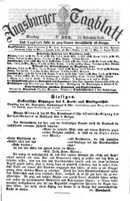 Augsburger Tagblatt Dienstag 25. November 1856