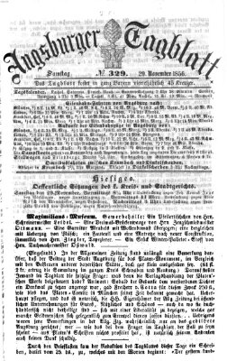 Augsburger Tagblatt Samstag 29. November 1856