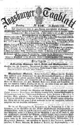 Augsburger Tagblatt Samstag 20. Dezember 1856