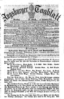 Augsburger Tagblatt Dienstag 23. Dezember 1856