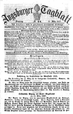 Augsburger Tagblatt Sonntag 15. März 1857