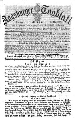 Augsburger Tagblatt Sonntag 3. Mai 1857