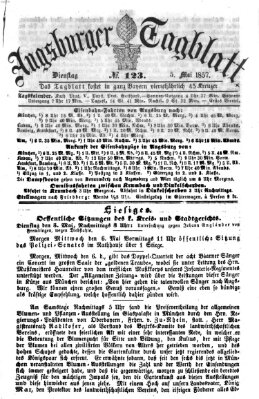 Augsburger Tagblatt Dienstag 5. Mai 1857