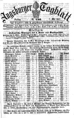 Augsburger Tagblatt Freitag 8. Mai 1857