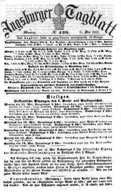 Augsburger Tagblatt Montag 11. Mai 1857