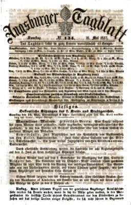 Augsburger Tagblatt Samstag 16. Mai 1857