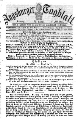 Augsburger Tagblatt Sonntag 17. Mai 1857