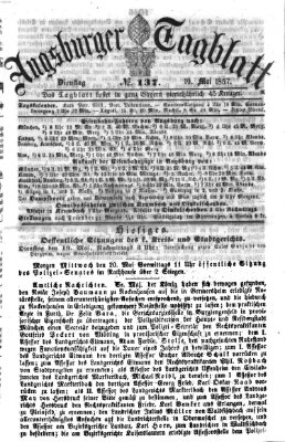 Augsburger Tagblatt Dienstag 19. Mai 1857