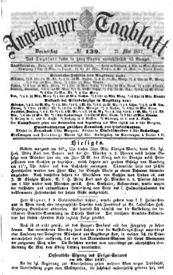 Augsburger Tagblatt Donnerstag 21. Mai 1857