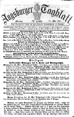 Augsburger Tagblatt Montag 25. Mai 1857