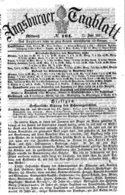 Augsburger Tagblatt Mittwoch 17. Juni 1857