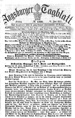 Augsburger Tagblatt Freitag 19. Juni 1857