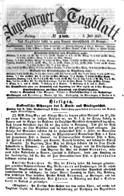 Augsburger Tagblatt Freitag 3. Juli 1857