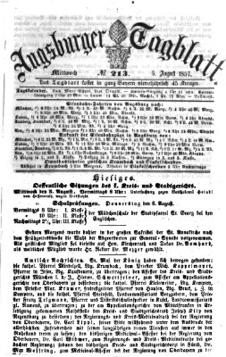 Augsburger Tagblatt Mittwoch 5. August 1857