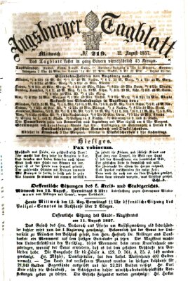 Augsburger Tagblatt Mittwoch 12. August 1857