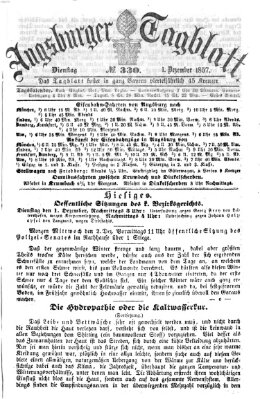 Augsburger Tagblatt Dienstag 1. Dezember 1857