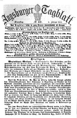 Augsburger Tagblatt Samstag 6. Februar 1858