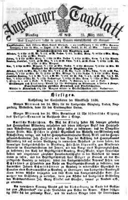 Augsburger Tagblatt Dienstag 23. März 1858