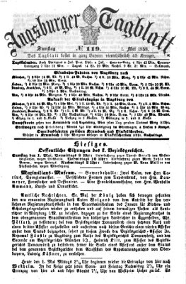 Augsburger Tagblatt Samstag 1. Mai 1858