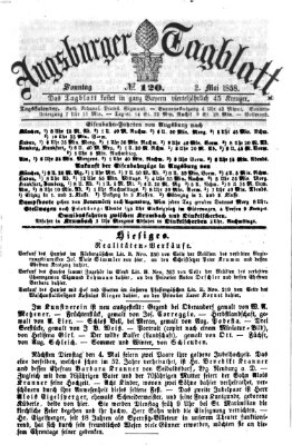 Augsburger Tagblatt Sonntag 2. Mai 1858