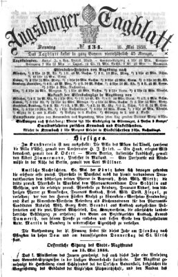 Augsburger Tagblatt Sonntag 16. Mai 1858