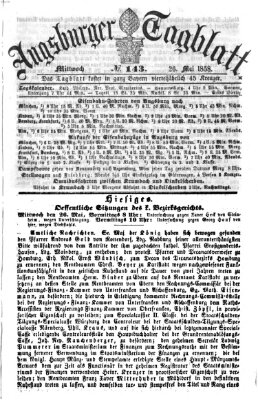 Augsburger Tagblatt Mittwoch 26. Mai 1858