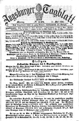 Augsburger Tagblatt Montag 31. Mai 1858