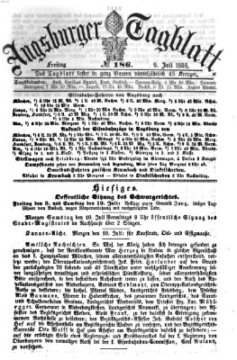 Augsburger Tagblatt Freitag 9. Juli 1858