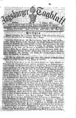 Augsburger Tagblatt Freitag 6. Januar 1860