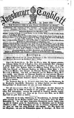 Augsburger Tagblatt Dienstag 24. Januar 1860