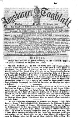 Augsburger Tagblatt Dienstag 28. Februar 1860