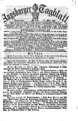 Augsburger Tagblatt Donnerstag 15. März 1860