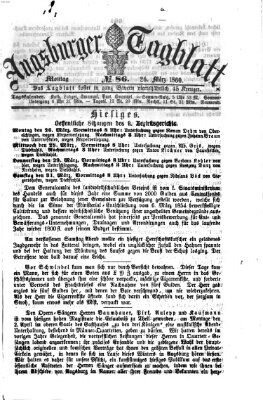 Augsburger Tagblatt Montag 26. März 1860