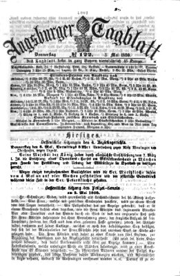 Augsburger Tagblatt Donnerstag 3. Mai 1860