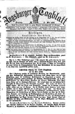 Augsburger Tagblatt Sonntag 13. Mai 1860