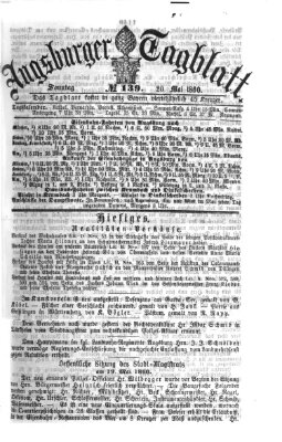 Augsburger Tagblatt Sonntag 20. Mai 1860